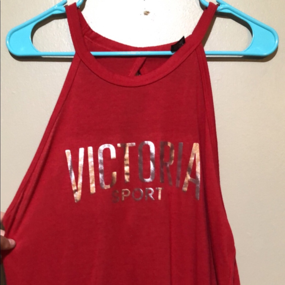 Victoria secret red L tank